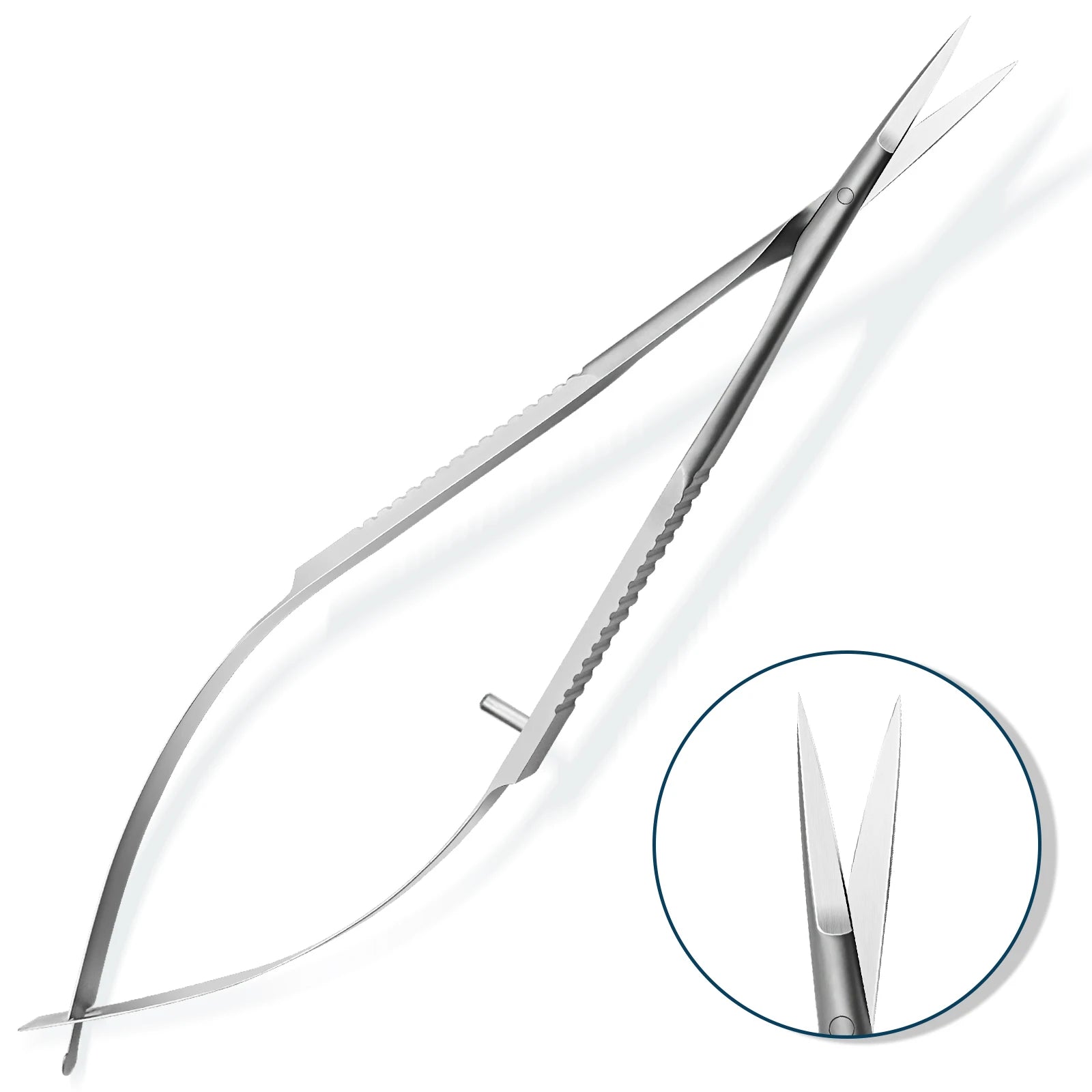 Russian Manicure Scissors Curved Tip Scissors Professional Stainless Steel Nail Dead Skin Remover Nail Clipper Salon Nail Tools