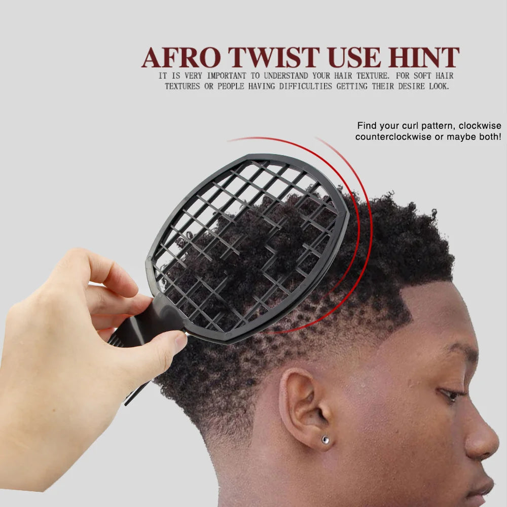 Natural Hair Styling Tool - Twist Wave Hair Tool, Abs Handle, for Afro Twist and Curl, Natural Hair Styling, Hair Styling | Comb in the Form of a Sponge | Durable Hair Styling Tools, Hair Styling Tools