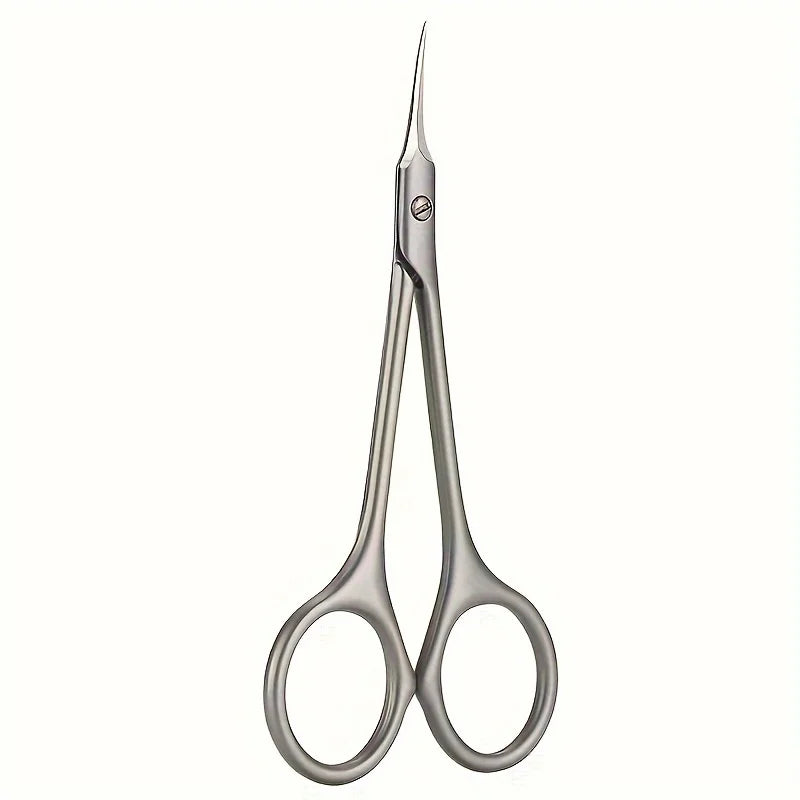 Stainless Steel Manicure Scissors for Nail Care Handle Cuticle Nipper Dead Skin Removal Scissors Beauty Tool
