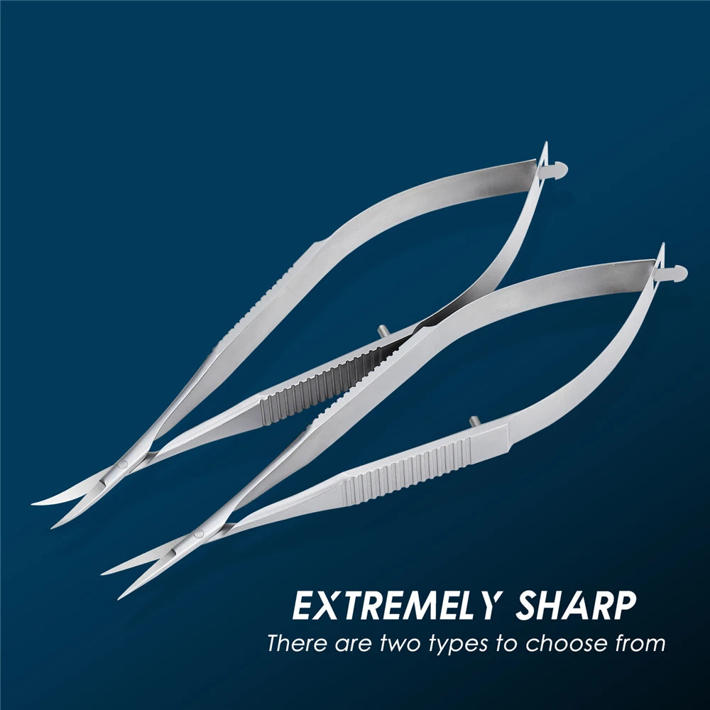 Russian Manicure Scissors Curved Tip Scissors Professional Stainless Steel Nail Dead Skin Remover Nail Clipper Salon Nail Tools