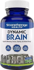 Stonehenge Health Dynamic Brain Supplement For Enhanced Memory and Focus 60 Caps