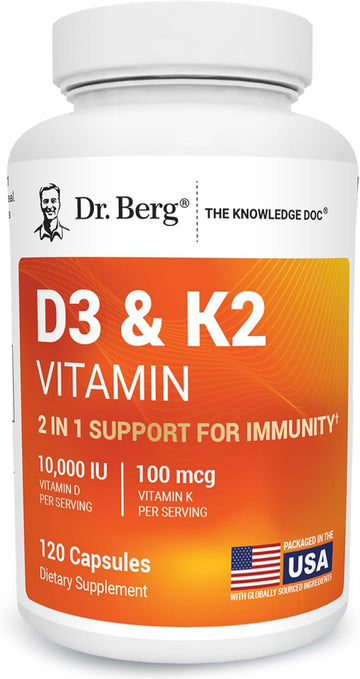 Dr. Berg Vitamin D3 K2 w/MCT Powder - 60 Capsule