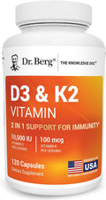 Dr. Berg Vitamin D3 K2 w/MCT Powder - 60 Capsule