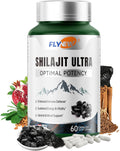 Flynew Shilajit Ultra Optimal Potency, Shilajit Extract with L-Arginine, 60 Capsules