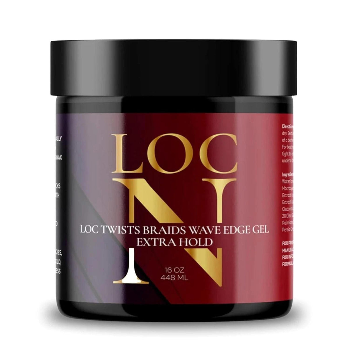 LOC N GEL LOC Twists Braids Wave Edge Gel 16 OZ. Extra Hold