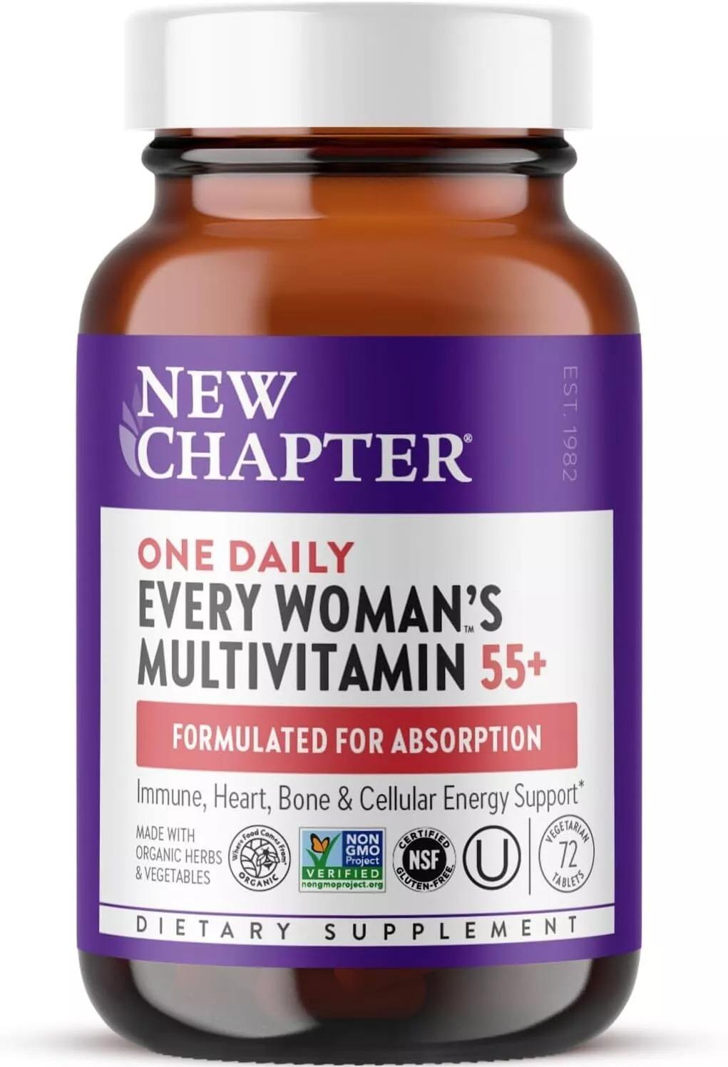 New Chapter Every Woman's One Daily Multivitamin 55+ 72 capsules