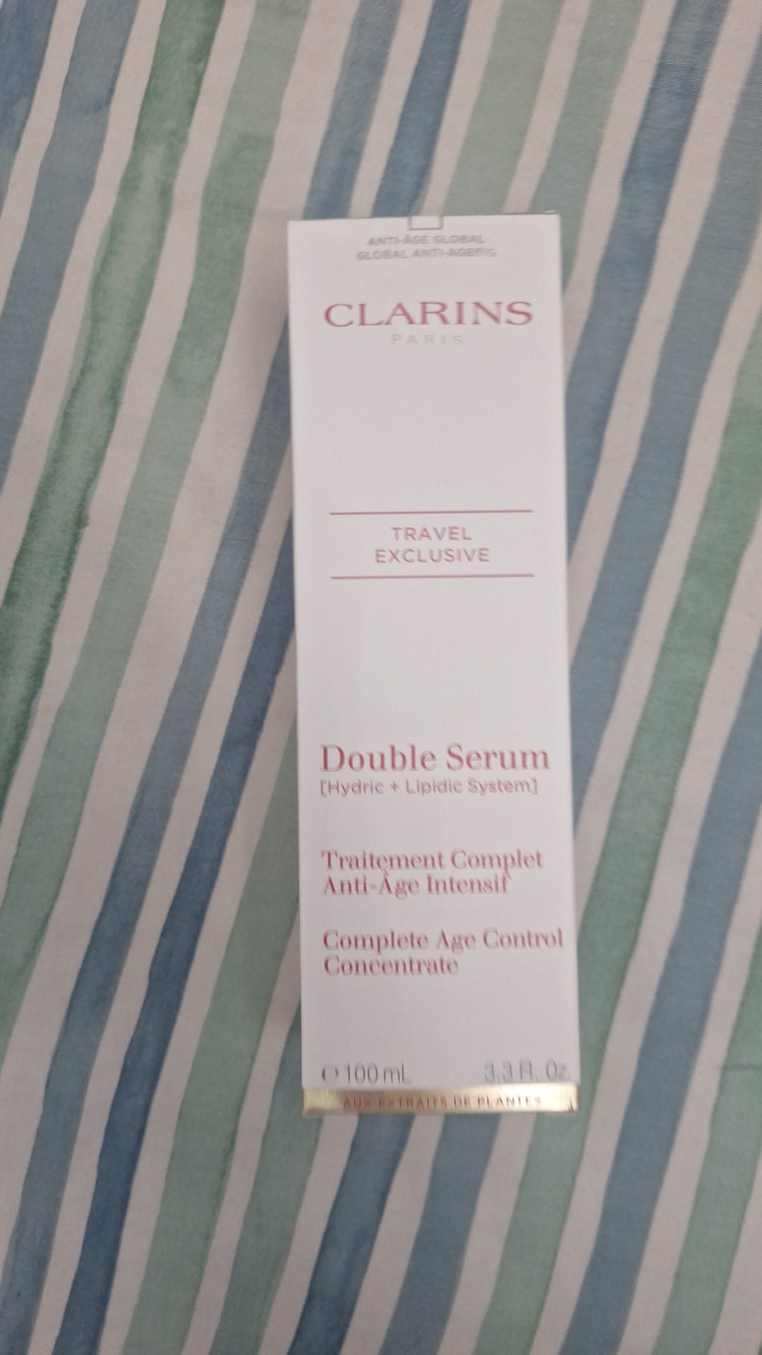 New Clarins Double Serum Hydric + Lipidic System 3.3 oz / 100ml