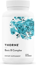 Thorne Basic B Complex, 8 Active B Vitamins & Choline, 60 Capsules