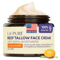 LA Pure Beef Tallow Face Cream 4oz, Grass-Fed with Aloe Vera & Hyaluronic Acid 2oz 60ml