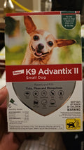 K9 Advantix II Flea Medicine Small Dog 6 Month Supply Pack K-9 4-10 lbs
