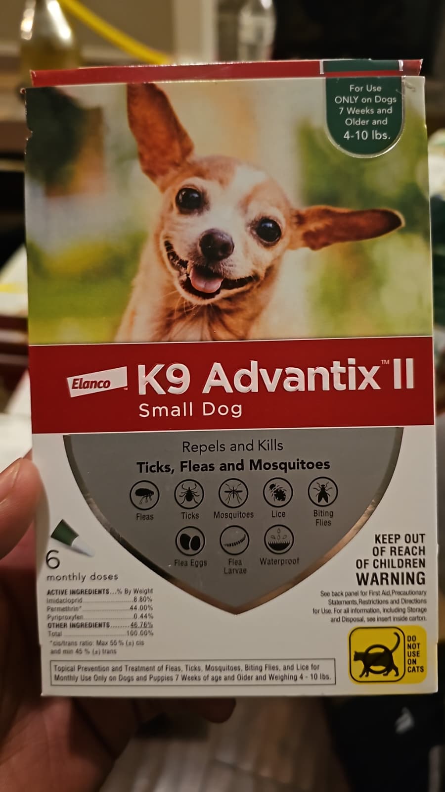 K9 Advantix II Flea Medicine Small Dog 6 Month Supply Pack K-9 4-10 lbs
