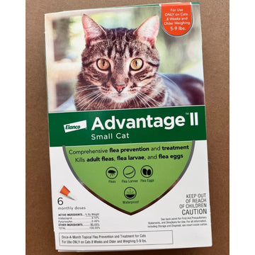 Advantage II Flea Treatment For Small Cats 5-9lbs 6 Doses