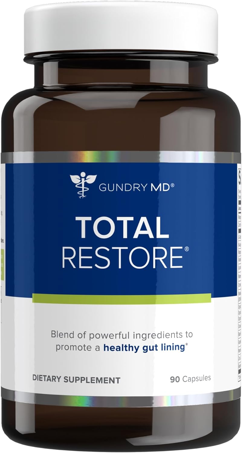 Gundry MD Total Restore Gut Health and Gut Lining Support Supplement (90 Caps) (plastic bottle)