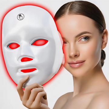 LED Facial Mask Skin Rejuvenation 7 Color Light Therapy Lamp Tools