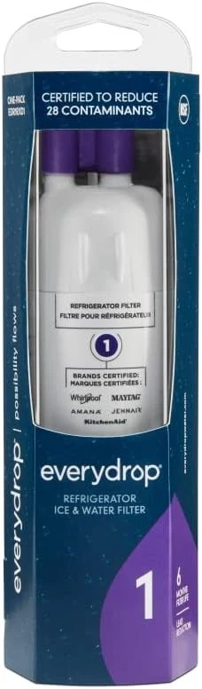 everydrop by Whirlpool Ice and Water Refrigerator Filter 1, EDR1RXD1, Single-Pac