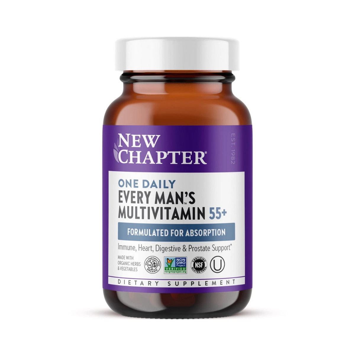 New Chapter Every Man's One Daily 55+ Multivitamin Tablets - 48 Count