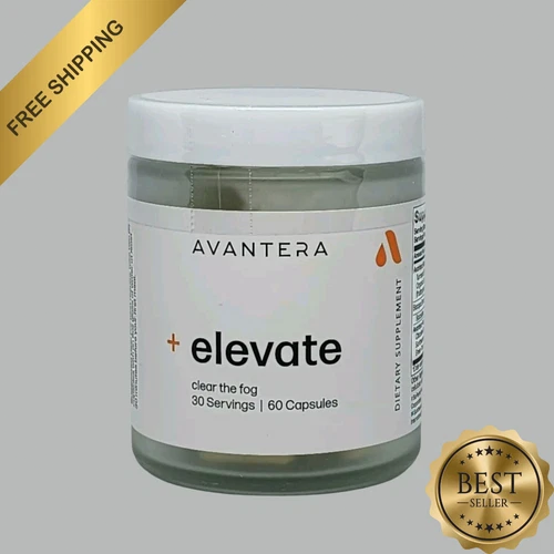 AVANTERA Elevate - Clear The Brain Fog 60ct + TRAVEL PILL CASE - 1 Month Supply