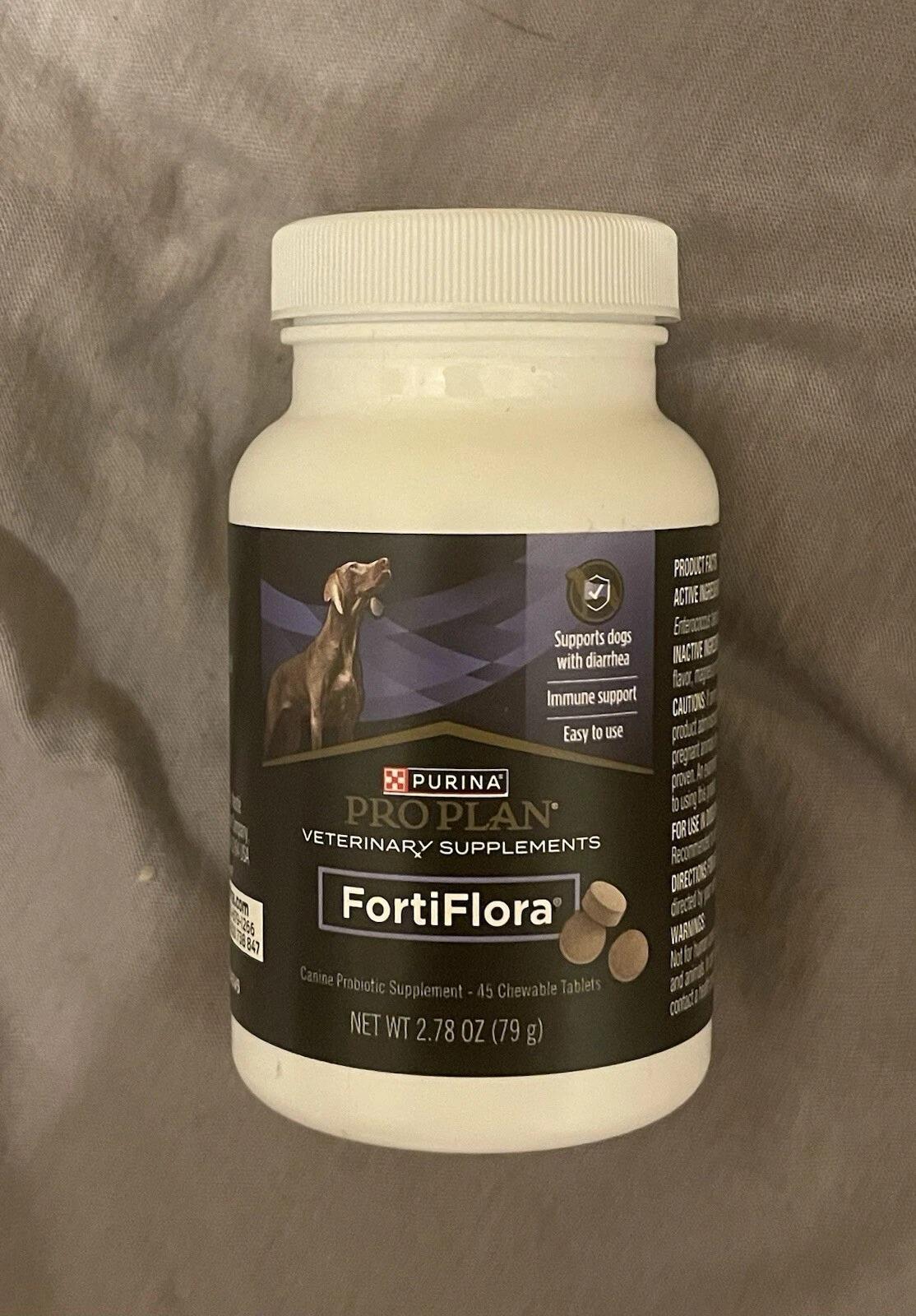 Purina Pro Plan FortiFlora Chewable Canine Supplement 45 Tablets