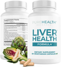 PUREHEALTH RESEARCH Liver Health – Liver Cleanse Detox & Repair with Artichoke 60 capsules