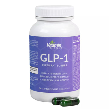 GLP-1 Weight Loss Fat Burner - 90 Capsules - Choline, Chromium, MCT, L-Carnitine