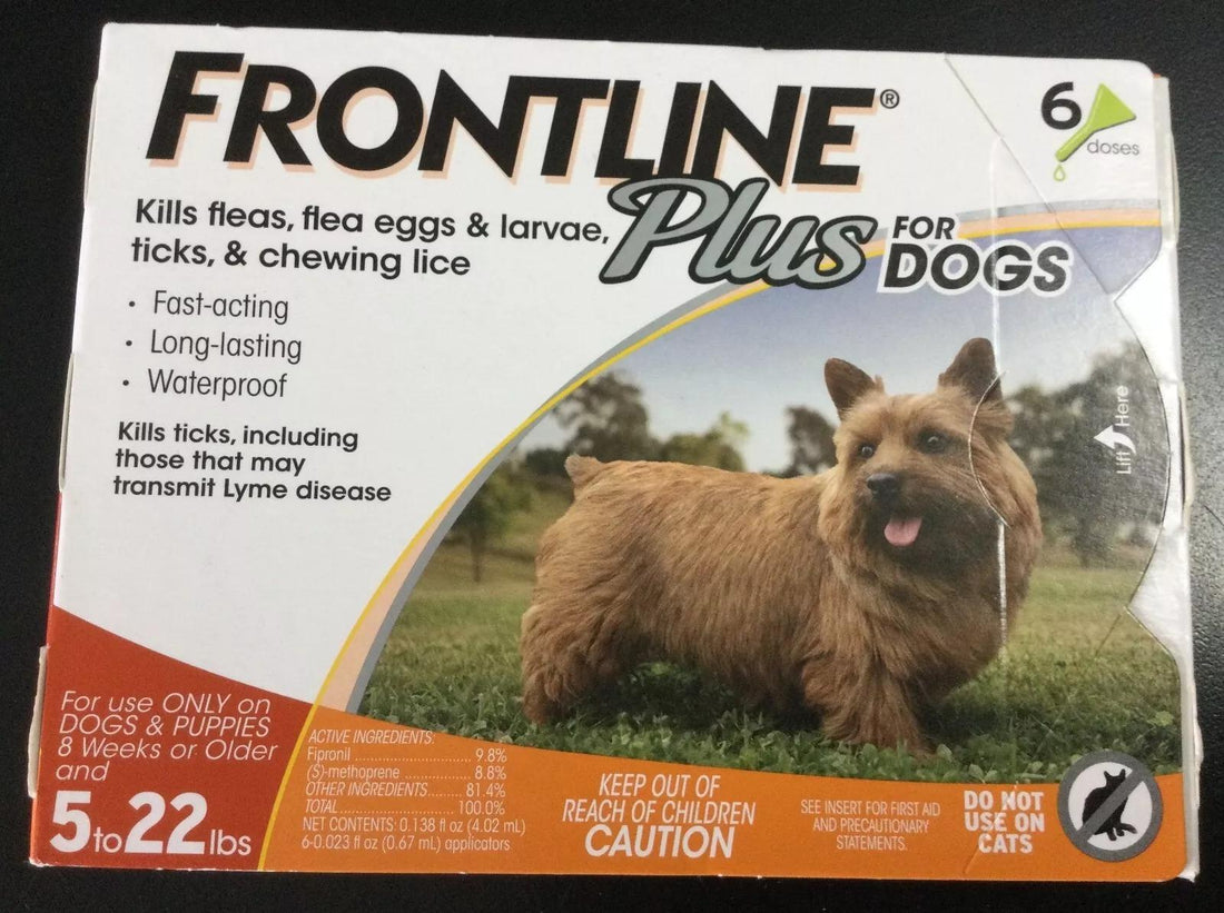 Frontline Plus Flea and Tick Treatment for Small Dogs 5-22 LBs 6 Doses