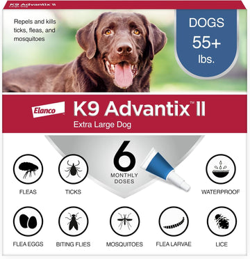 K9 Advantix II Flea and Tick Control Treatment for Extra Large Dogs
