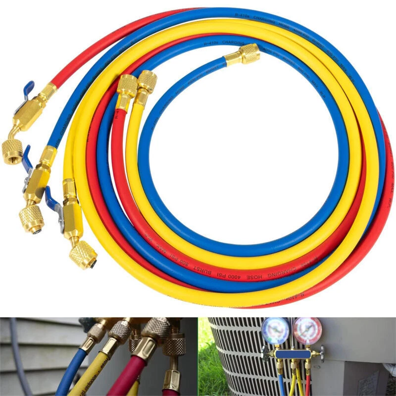 29986 Plus II 1/4" Hose with Compact Ball Valve End Refrigerant
