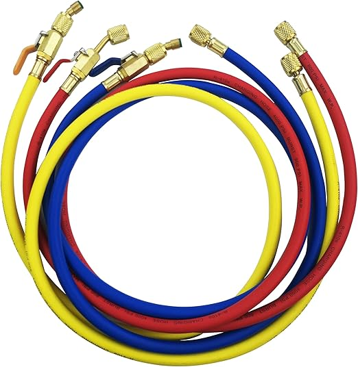 Refrigerant Charging Hose with Ball Valves