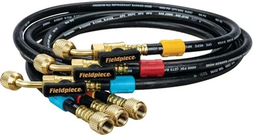 Fieldpiece HR3B Ball Valve Refrigerant Hose Set with Color Tags -
