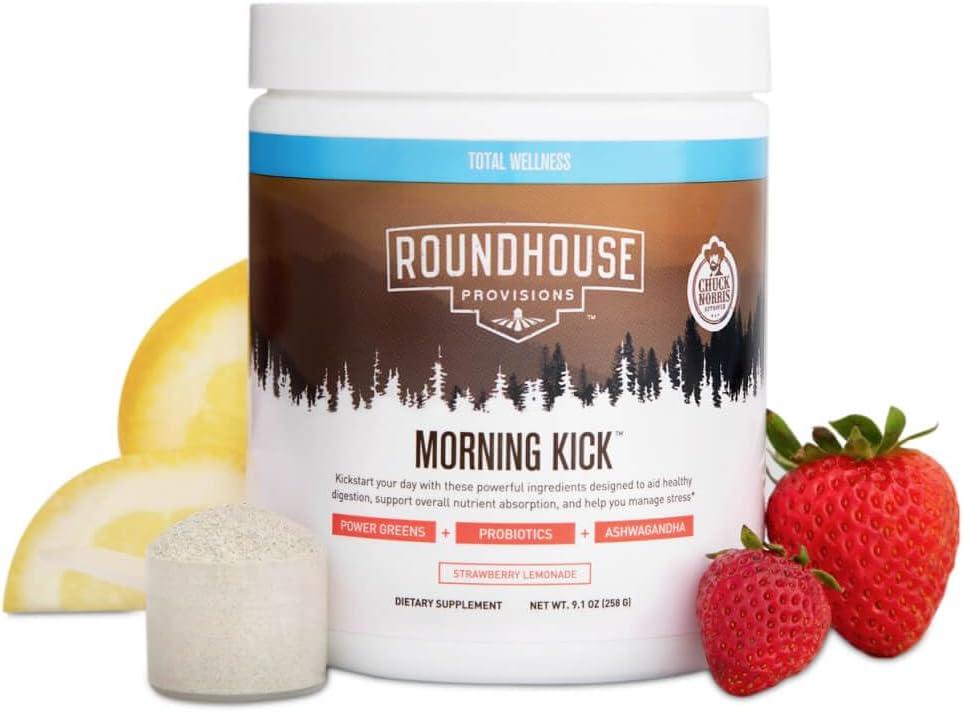 By Chuck Norris Morning Kick, Greens Superfood Powder Supplement — Chuck Norris