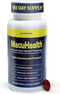 Triple Carotenoid Formula - Eye Vitamins for Adults - 90 Softgels, 3