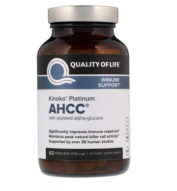 Quality of Life Labs, Kinoko Platinum AHCC, Immune Support, 750 mg, — Quality of Life Labs