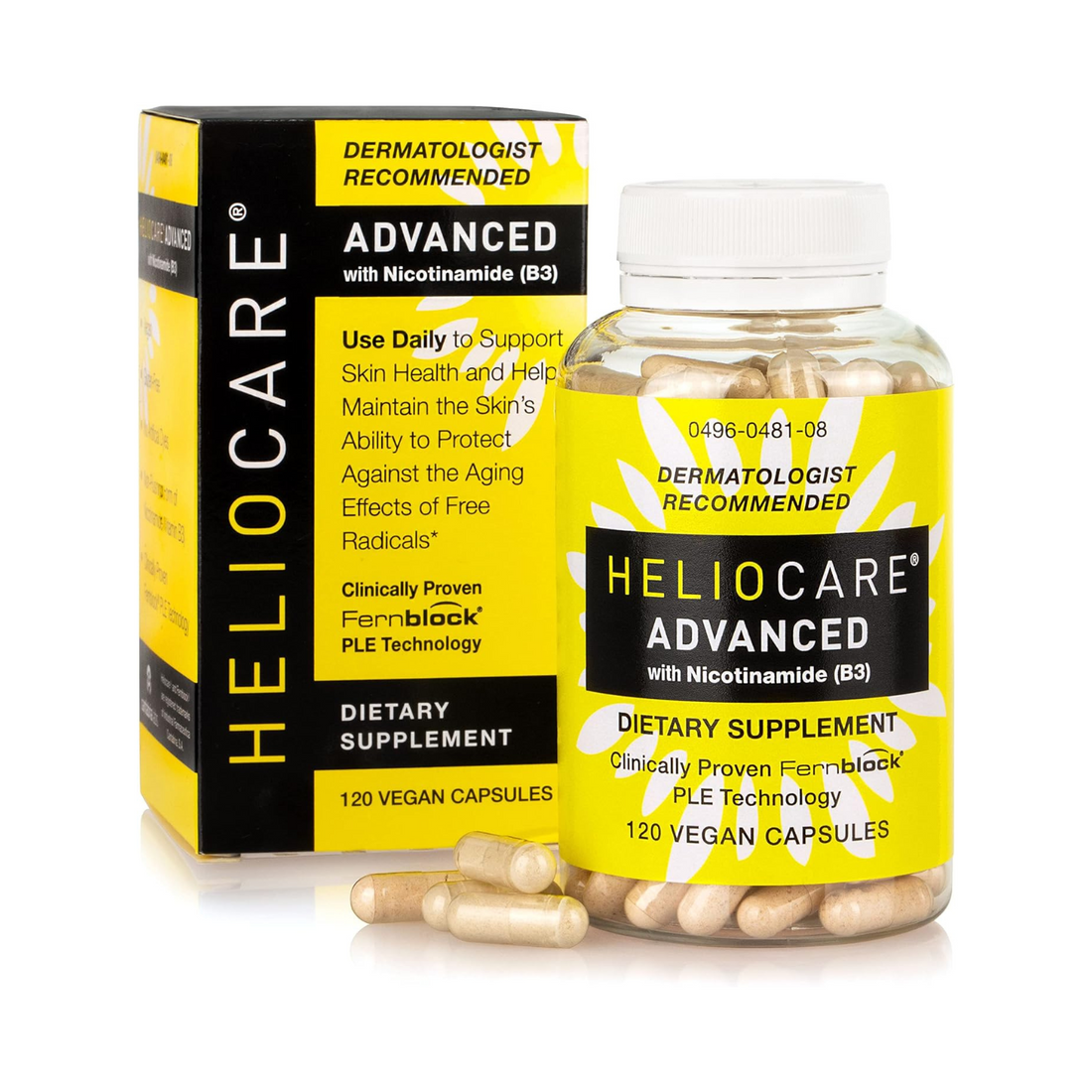 Heliocare Advanced Nicotinamide B3 Supplement: Niacinamide 500mg and